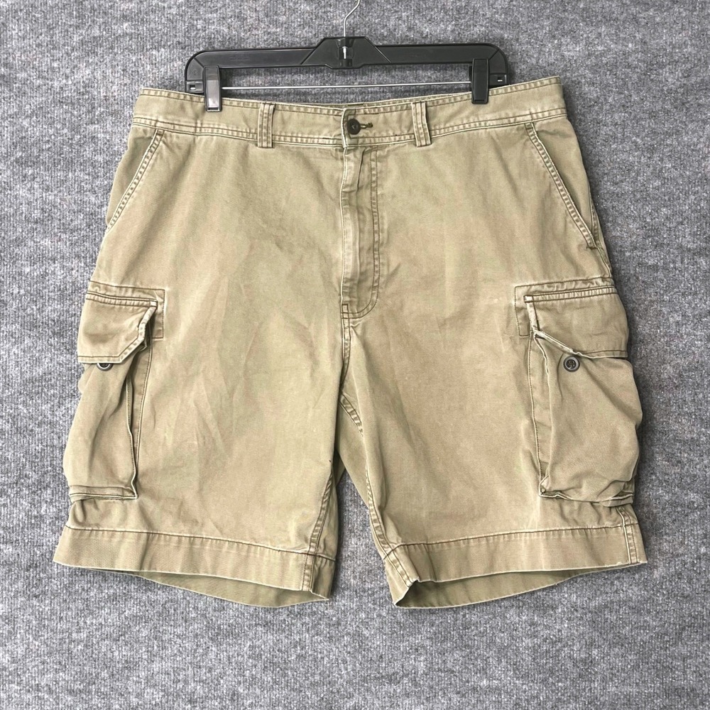 Vintage Polo Ralph Lauren Multipocket Military Cargo Shorts Men Size 38 Tan